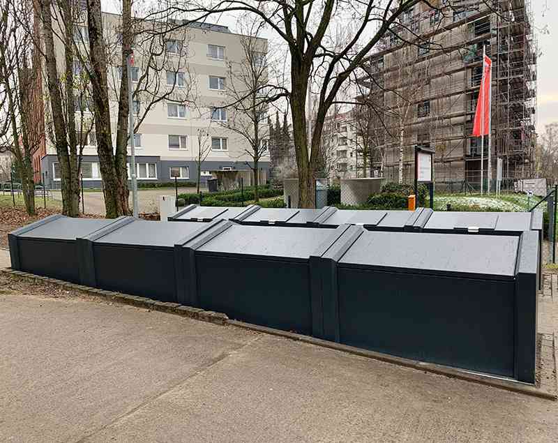 Sieglift - SemiUp - die barrierefreie Mülltonneneinhausung